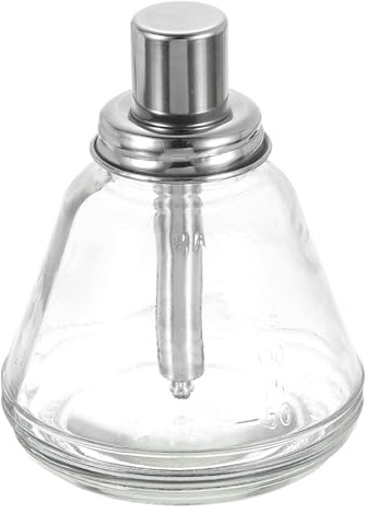 QUARKZMAN 180ml Lösungsmittel-Alkohol-Spender 6,1 Unzen Konischer | Druckflüssigkeitsspender-Pumpenflasche Sprinklerkopf, Mit Edelstahldeckel und Aluminiumkern, Für Aceton-Politur-Entferner