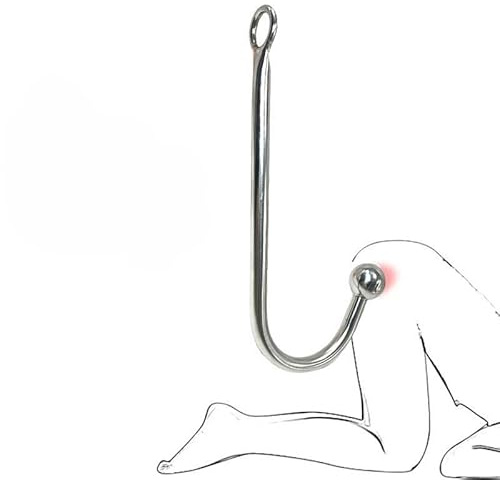 Thlsexy Edelstahl Analkugeln mit austauschbaren Kugeln Perfektes Anal Toy für Männer & Frauen geeignet für Anfänger & Fortgeschrittene G-Punkt Vagina Anal Haken für Männer Frauen Analspielzeug（L）