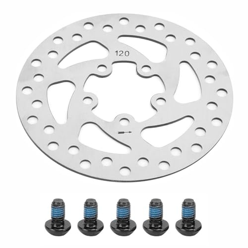 Yungeln Disco de freno de 120 mm para patinete eléctrico, disco de freno con 5 tornillos compatible con patinete eléctrico Xiaomi M365 Pro Pro