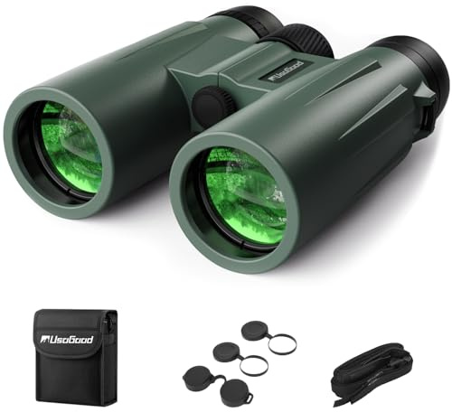 Usogood 12x50 Binoculars Professional mit GroßEr Reichweite Fernglas Erwachsene – Bak4-Prisma und Lentes FMC, rutschfest und Wasserdicht, Fernglas Vogelbeobachtung, Jagd, Wandern, Konzerte