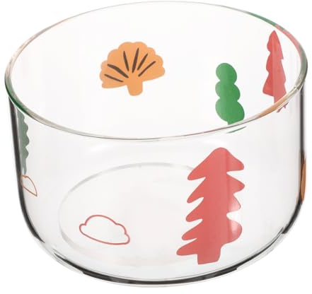 Homoyoyo Ensaladera de Árbol de Navidad Cuencos de Vidrio Cuenco para Servir Comida Ensalada Scenario Fiesta de Navidad