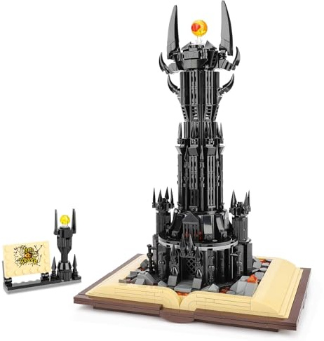 QGGQ Moc Ideas Architecture Klemmbausteine, Kompatibel Mit Lego Lord Film STEM Dark Tower Bausteinen Deko Geschenk für Erwachsene und Jungen ab 6-16+, 969 PCS