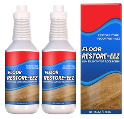 2 X Floor Restore Solution, Floor Restore Eez, Wood Floors Shine Restorer, Flooring Renewal Liquid, Flooring Protection Agent Scratch Removal Repair Cleaner for Hardwood Laminate Tile Stone