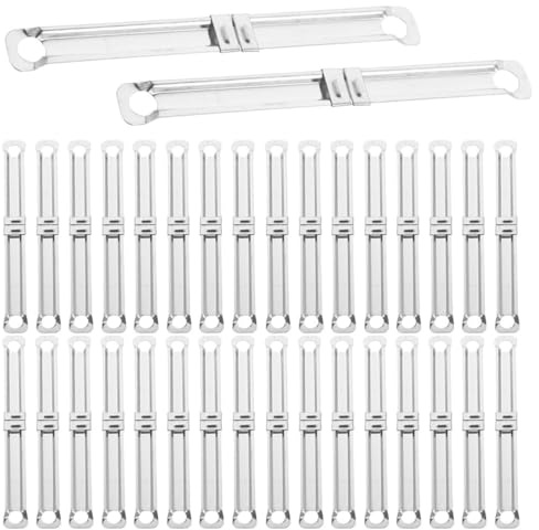 Holibanna 150pcs Metal Double Hole Binder Clips with Punch Mechanism, 2-Hole Metal Binder Fasteners for Document Binding, Notebook and Planner Organization in Office and School Use