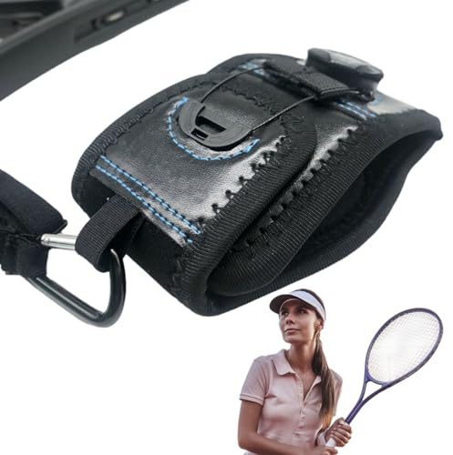 Vesidoloy Entraîneur de Poignet Fixe de Tennis, Exerciseur Correct de Swing de Tennis - Bracelet d'entraînement réglable - Exercice correct de swing de tennis pour améliorer la correction de précision