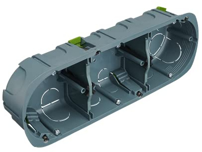 Debflex Verteilerbox für Schaltanlagen, 3 verschiedene Materialien, Durchmesser 67 x 40 cm, Abstand 71 mm