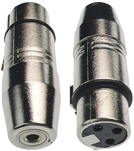 CESS XLR to 3.5mm Stereo Audio Adapter - Connects iPhone, iPad, or Other 3.5mm Devices to Powered Speakers