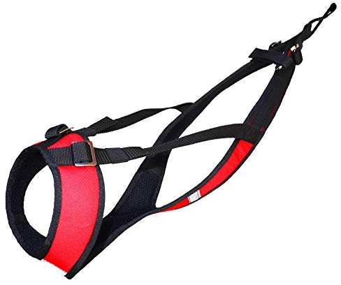 Northern Howl Power Race Hunde Zuggeschirr, verstellbar, Rücken frei, Bikejöring Dogscooting Schlitten Canicross