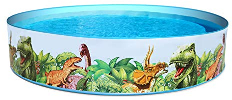 Bestway 55001 Piscinetta Rigida per Bambini Dinosauri, 3 Anni+