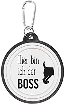 Walkies Hundenapf faltbar Hier Bin ich der Boss - Motiv 2