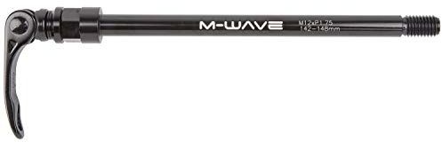 M-WAVE Stalwart Axle/Maxle Type, ASSE per Gancio di Traino Unisex Adulto, Nero, Taglia Unica