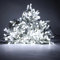 Luccika Stringa Catena di luci Natale a LED Professionale, MaxiLed da 8mm, Flash, per Giardini Negozi Bar, Esterno (Bianco Ghiaccio con Flash Bianco Ghiaccio, 10 Metri - 100 LED)
