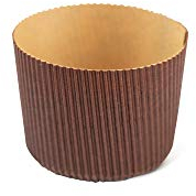 DECORA, 0320168 12 Moldes para Panettone de 100 g, de Papel Rígido de Celulosa Pura, Resistente a Temperaturas de 200 °C, Ideal para Hacer un Panettone en Casa, Hechos en Italia.