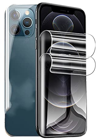 Snailcanfly 2 Stk Hydrogel Film Für iPhone 13/13 Pro 6.1inch Hochempfindliche Schutzfolie Flexible Transparente TPU-Displayschutzfolien Volle Abdeckung KEIN gehärtetes Glas