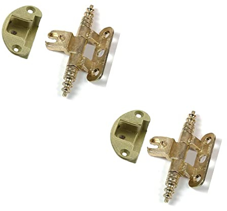 BricoShopping® Paar Antike Scharniere für Holzmöbel und Schränke im Klassischen Stil - Wohnzimmer oder Schlafzimmer Arte Povera - Schwere Scharniere (BS0202, Gold)