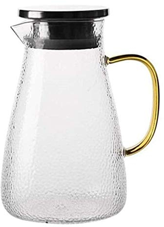 BEZAX Teekanne Klarglas-Teekanne Teekanne Wasserkocher Teekanne Glaskrug Topf Transparente Glas-Teekanne mit großer Kapazität (Color : 1.5L)
