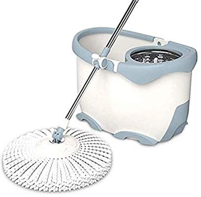 Wischmop Double Drive Rotationsmopp Haushalt Lazy Edelstahl Pole Mop Automatischer Handdruckfass