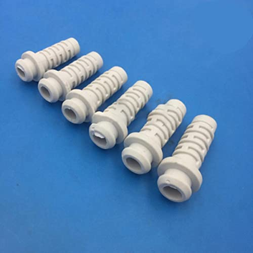 20 Stück Nr. 35 27 x 11,8 mm, Innendurchmesser 5,5–8 mm, Zugentlastung, Kabelschutz, Kabelmanschette für Elektrowerkzeuge, Weiß, 7 mm