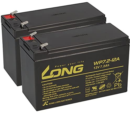 USV Akku Passend Für Effekta USV-Anlage Serie ME/MH/MI/MT/MTD 2X 12V 7,2Ah AGM Blei