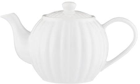 Price & Kensington Luxe 6 Cup Stoneware Teapot White 1100 ml