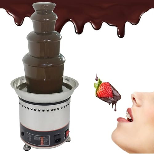 Fuente de chocolate fondue Máquina De Fusión Eléctrica De 4/5/6/7 Niveles, Fuente For Fondue De Chocolate Caliente, Fondue For Fiestas, Queso Nacho, Salsa Barbacoa, Rancho, Licores, Temperatura Ajusta
