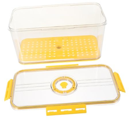 Cabilock 2pcs Box Bread Bin Airtight Bread Storage Box Lids Food Serving Bowls Vegetable Fruit Containers