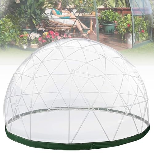 ZGPjubilant Dôme de jardin à bulles, dôme de jardin, Igloo de 3,6 m, maison d'été pour le jardin, tente à bulles transparente avec fenêtre, housse imperméable pour camping, fête, Noël