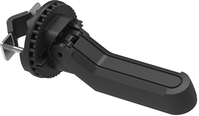 BOBIKE 8015300352 - Ausziehbare Fußrasten Paar für Junior Fahrradkindersitz Hinten Gepäckträger Kompatibel für Gabelrohre von Ø14-28 mm, Schwarz