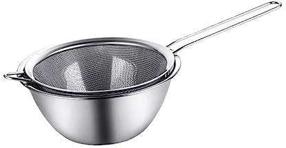 OFFSCH Colino A Maglie E Ciotola in Acciaio Inox Cucchiaio Scolapasta Per Pasta Facile Da Pulire