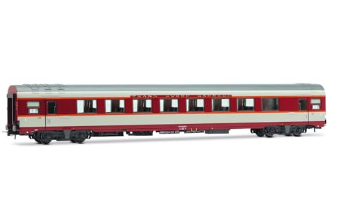 JOUEF HJ4194 SNCF, Additional Gran Confort Coaches A8tu for TEE Le Kléber, betón Grey, ep. IV Passenger Coaches