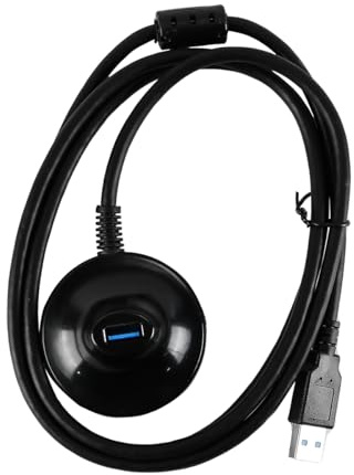 Nicear Cable De Extensión USB 3.0 con Pedestal, USB 3.0 Tipo A Macho a Hembra, Soporte De Extensión para Adaptador WiFi, Unidad Flash, Lector De Tarjetas, Teclado, Ratón, Etc.