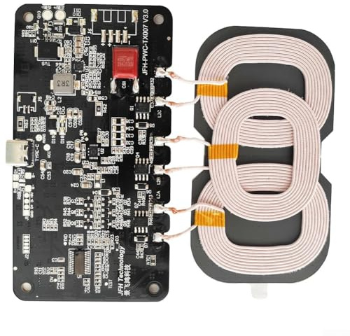 Kabelloses Ladegerät mit 3 Spulen TypeC Leiterplattenmodul für effizientes Laden bei 12 V und 24 V (20 W)