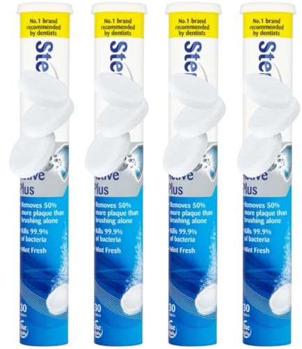 Effervescent Denture Cleaning Tablets – Deep Clean Pack for Fresh, Hygienic Dentures, 30 Tablets Each (Pack of 4)