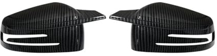 Spiegelkappen Für C117 X156 X204 W176 W246 W212 W204 W221 C218 Rückansicht Seiten Spiegel Abdeckungen Kappe Zubehör Kleben Rückspiegelkappe(Carbon Fiber Pattern)