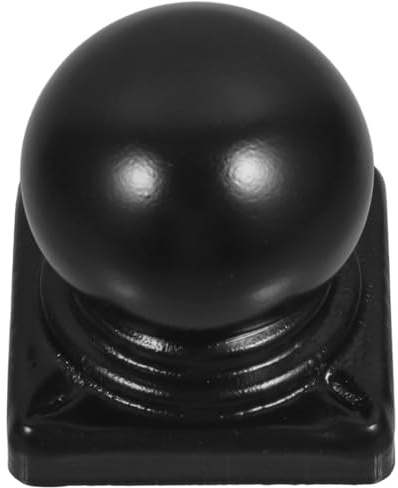 Chapeau Poteau Bois, Chapeau de Poteau Capuchons de clôture de ferme en boule de fer for jardin domestique, embouts de balustrade, couvertures for poteaux supérieurs, portail en métal(7.00X6.40X6.40CM
