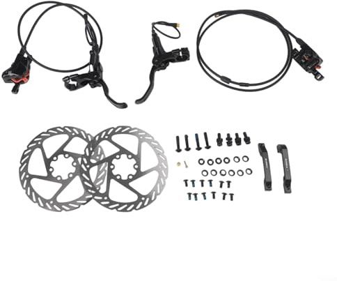 Set freno a disco idraulico anteriore 800 mm e posteriore 1400 mm per bici elettrica a 3 pin