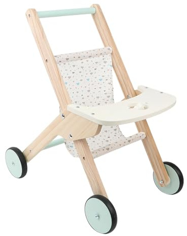 ZYIHNIRB Puppenwagen Aus Holz – Spielzeug für Puppen, Puppenauto, Geschenk für Kinder
