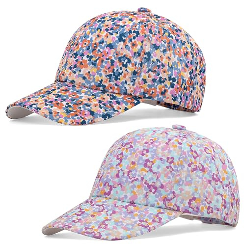 Cheerful Mario 2 Pièces Casquettes de Baseball pour Enfant Garcon Fille 3-8 Ans Réglable Dessins Mignons Anti-UV