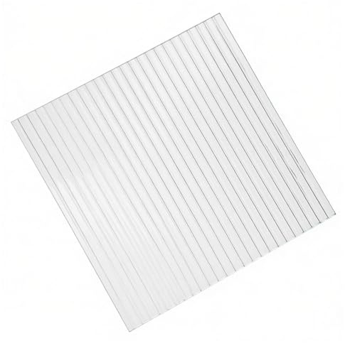 DFDPAXL Klare Acrylplatte Mit Breiten Streifen, 5 Mm Dick, Transparente Acrylplatte Mit Streifenmuster Geeignet Für Den Fensteraustausch Und Zur Wohnraumgestaltung,200×200×5mm