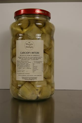 VASETTO DI CARCIOFI INTERI IN OLIO DI SEMI DI GIRASOLE DA 3100g - OLIO DI SEMI DI GIRASOLE - CONSERVE - MURGIA