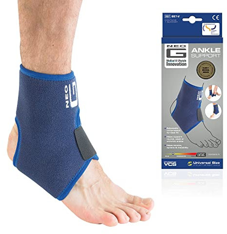 Neo-G Ankle Support for Sprained Ankle, Weak Ankles, Ligament Damage, Arthritis - Ankle Brace Strap Support – Adjustable Compression Neoprene Ankle Support Brace