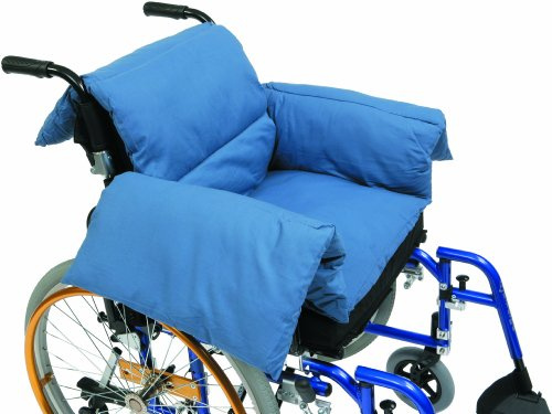 Drive Medical RT-CU009 - Coussin pour Fauteuil Roulant en Forme de T, Bleu
