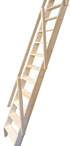 Dolle Arundel Wooden Space Saver Staircase Kit (Loft Stair) - Suitable for a Floor Height up to 2980mm
