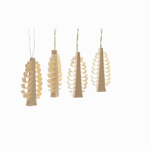 Rudolphs Schatzkiste Baumbehang Spanbaum 4er Set BxHxT=5,5x3x0,6cm NEU Weihnachten Baumschmuck Holzschmuck Holz Seiffen Erzgebirge Strauchbehang Dekoration