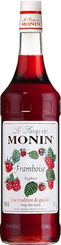 MONIN Sirop de Framboise pour Cocktail, Limonade et Soda - Arômes Naturels - 1L