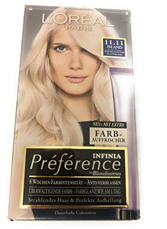 L'Oréal Paris Préférence Infinia Coloration Eisblond Sehr helles kühles Platinblond 11.11, 1 St (1er Pack)