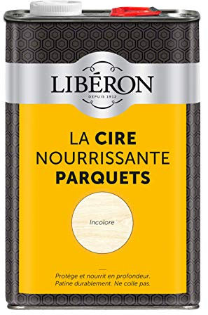 Libéron Cire Nourrissante Parquet Incolore 5L | Protège et nourrit en profondeur, Patine durablement, Ne colle pas