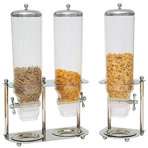 Piazza Distributor of Cereals Dispenser Double Stainless Steel 20 x 38 cm H: 55 cm C: 3L 401600