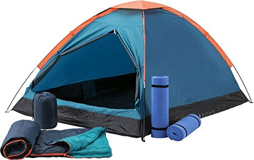 McKINLEY Unisex – Erwachsene Festent Zelt, Petrol/Orange, Einheitsgröße