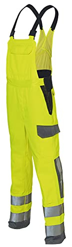 KÜBLER PROTECTIQ HIGH VIS Latzhose ARC1 PSA 3 – Schutzlatzhose mit Lichtbogenschutzklasse ARC1 und High-Vis-Reflexstreifen